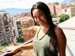 Студентка колумбийка любит  трахаться